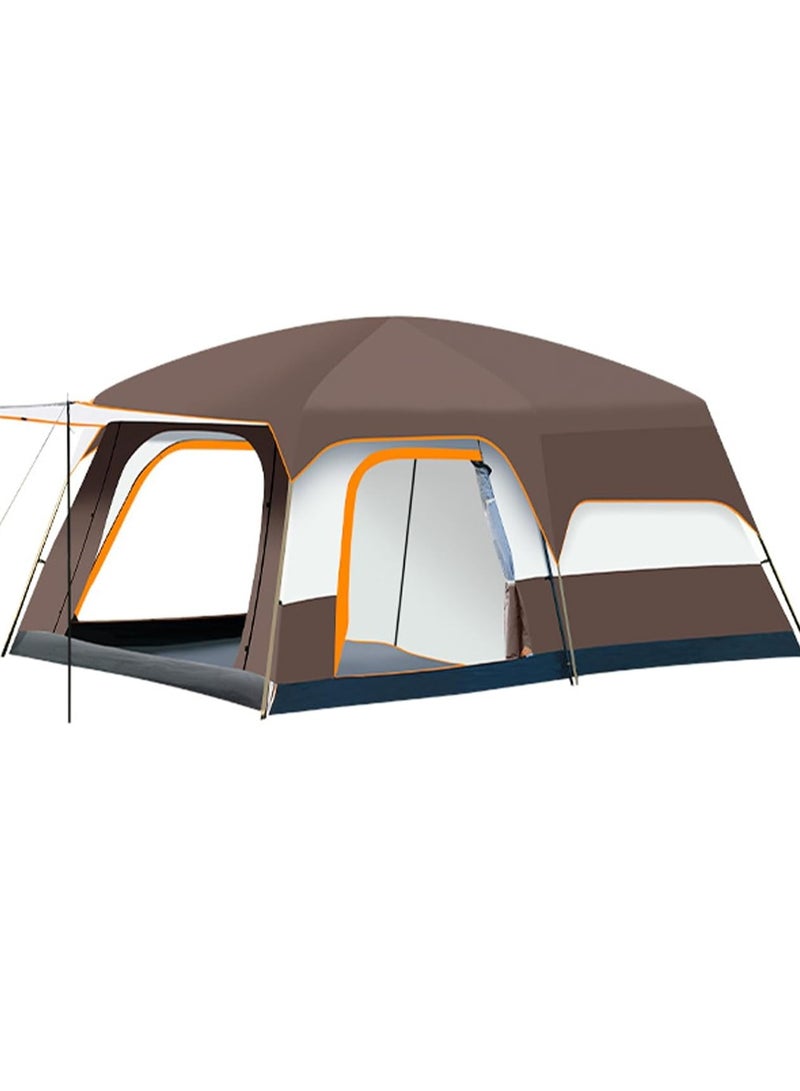 DubaiGallery Camping Family Tent Double Layers Oversize 2 Rooms Thickened Rainproof Outdoor Family Camp Tour Equipment Hiking - Image 1