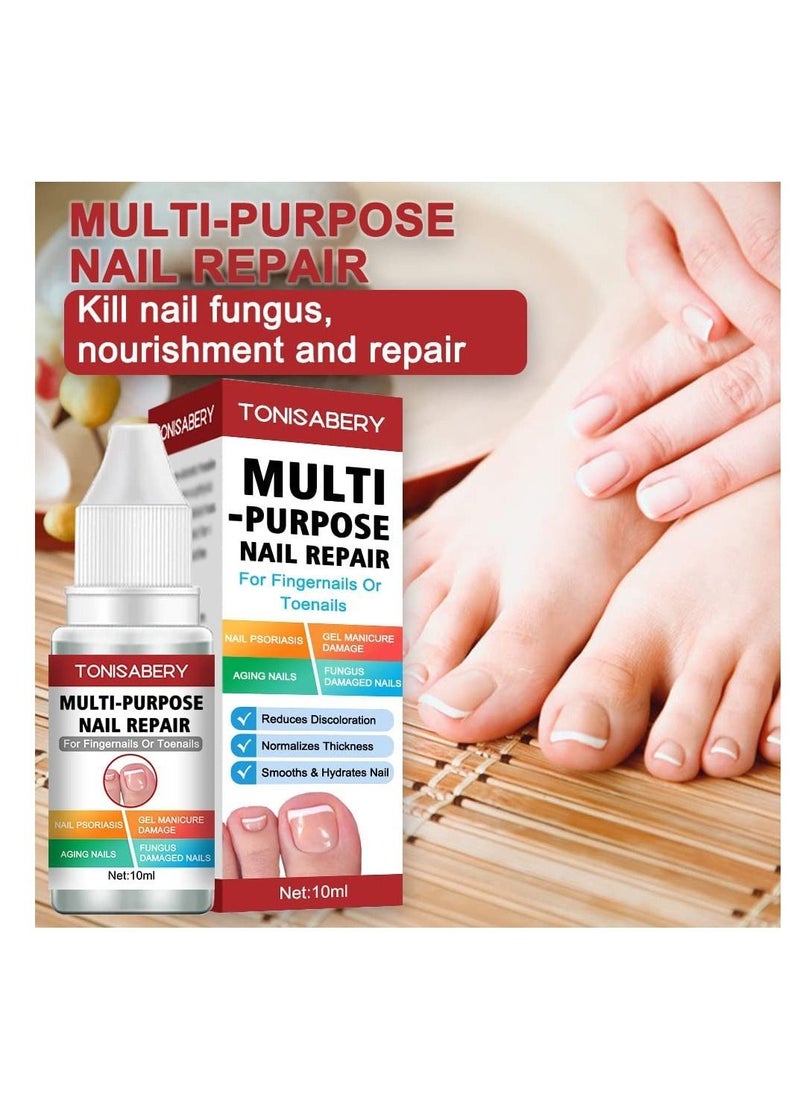 TONISABERY - Fungal Nail Renew & Repair Essence Serum Kill Nail Fungus Nourish Nails Regenerate Damaged Finger & Toe Nail Revive Nail Discolorations 10ml - Image 1