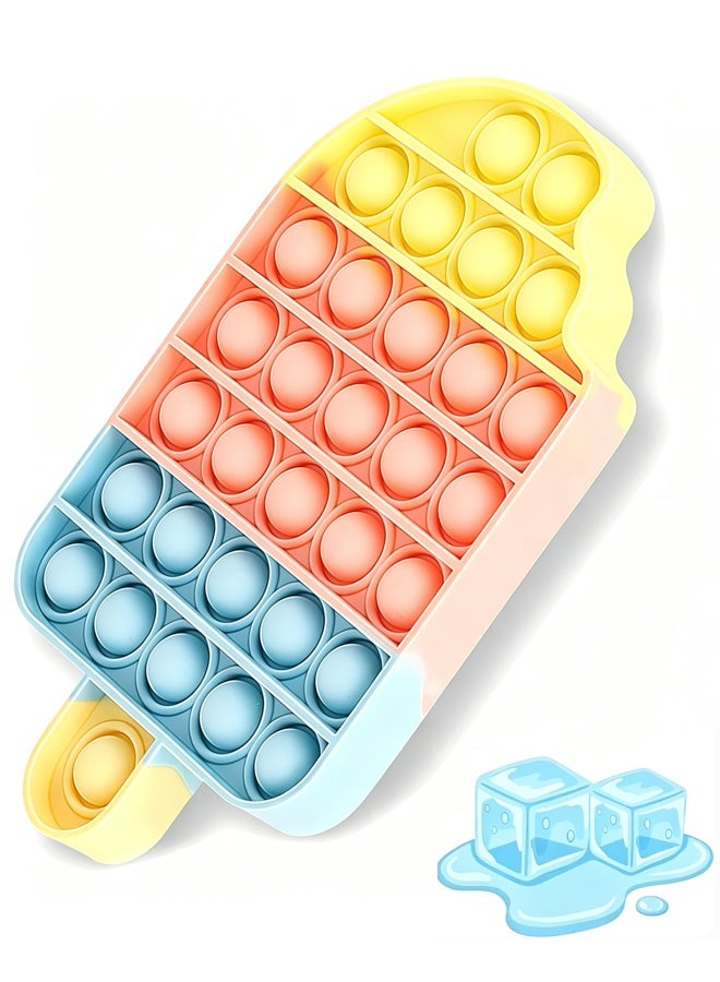 Halamodo Push Bubble Fidgets Toys, Ice Cream Sensory Toy Gift for Toddler Kids Boys Girls Age 3 4 5-7 9 Classroom Prize Interactive Game Party Favors Autism Special Need Stress Relief ﻿ - Image 1
