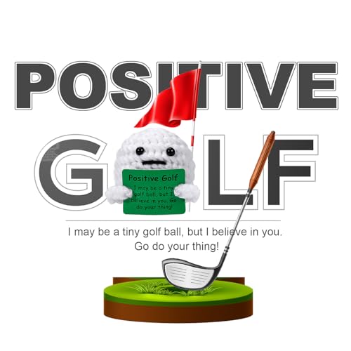 AICase Golf Gifts Accessories Funny Positive Golf Ball Crochet Gag Gift Ideas, Emotional Support Nuggets for Men Women Golfers Tournament Dad Mom Fathers Day Christmas Easter Birthday Stuff - Image 4
