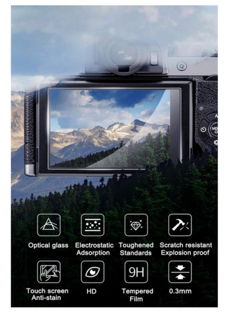 غطاء واقي من الزجاج المقوى مكون من قطعتين لكاميرا Fujifilm Mini LiPlay - إكسسوارات حامي شاشة LCD - Image 4