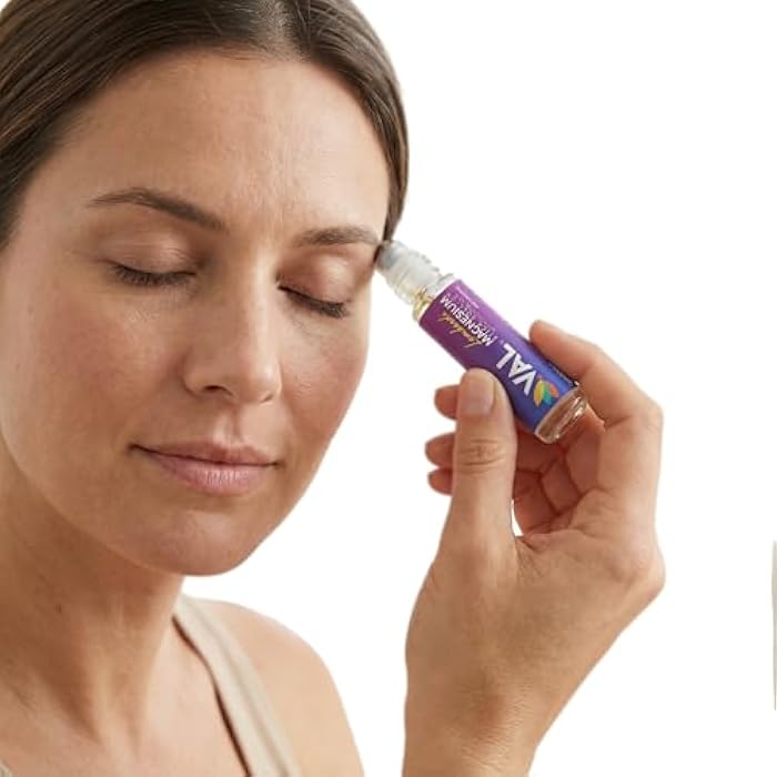 VAL Lombardi Magnesium Stick Rollon with Peppermint & Other Essential Oils - Cooling Comfort for Your Head. Metal Roller. Made in the USA. 10 ml. - Image 3