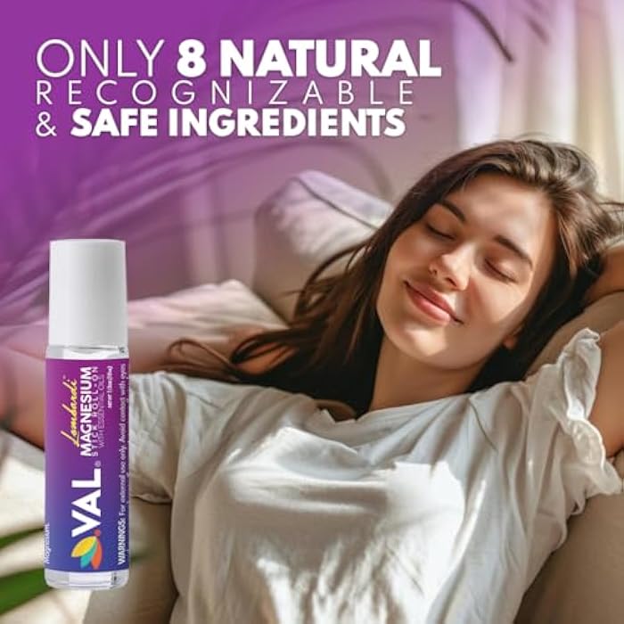 VAL Lombardi Magnesium Stick Rollon with Peppermint & Other Essential Oils - Cooling Comfort for Your Head. Metal Roller. Made in the USA. 10 ml. - Image 4