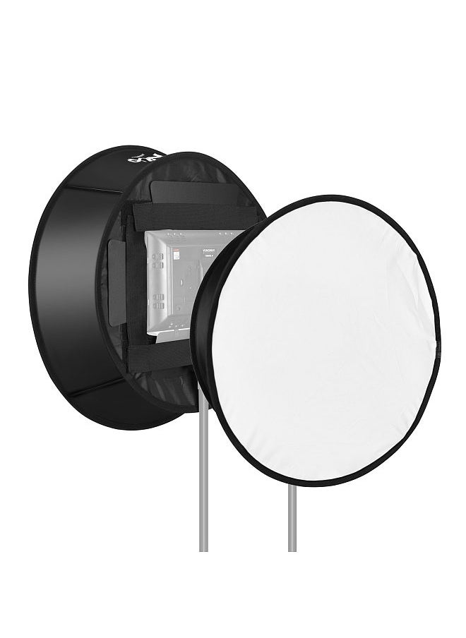 YONGNUO - 22in Round Softbox Diffuser Collapsible with Carrying Bag for YONGNUO YN600L/ YN600L II/ YN900/ YN900 II LED Video Light - Image 1