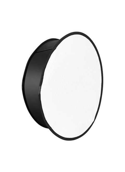 22in Round Softbox Diffuser Collapsible with Carrying Bag for YONGNUO YN600L/ YN600L II/ YN900/ YN900 II LED Video Light