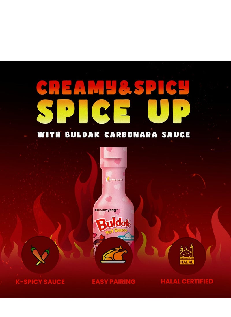 Samyang Carbo Buldak (Roast Chicken) Hot Spicy Liquid Sauce 200 ml  - Image 1