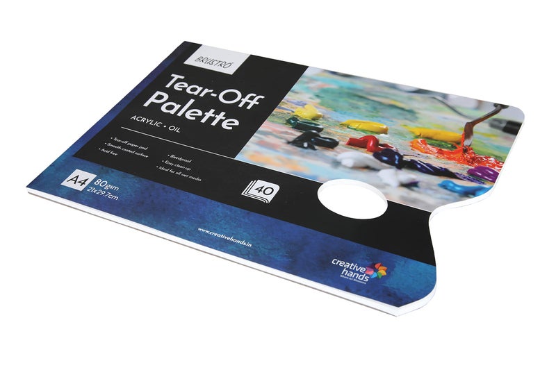 Brustro Tear Off Paper Palette A4 Size (40 Sheets) 80gsm - Image 3
