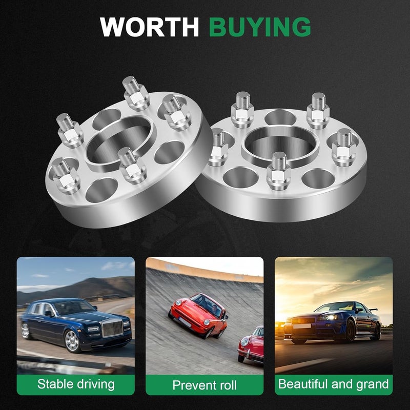 SCITOO 2 قطع 20 مم محولات فواصل العجلات 5x100 إلى 5x112 مع مسامير 14x1.5 - Image 5