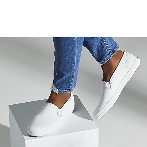 Keds Womens CHAMPION CORE SLIP LEATHER Shoe WHITE 55 S US - Image 3