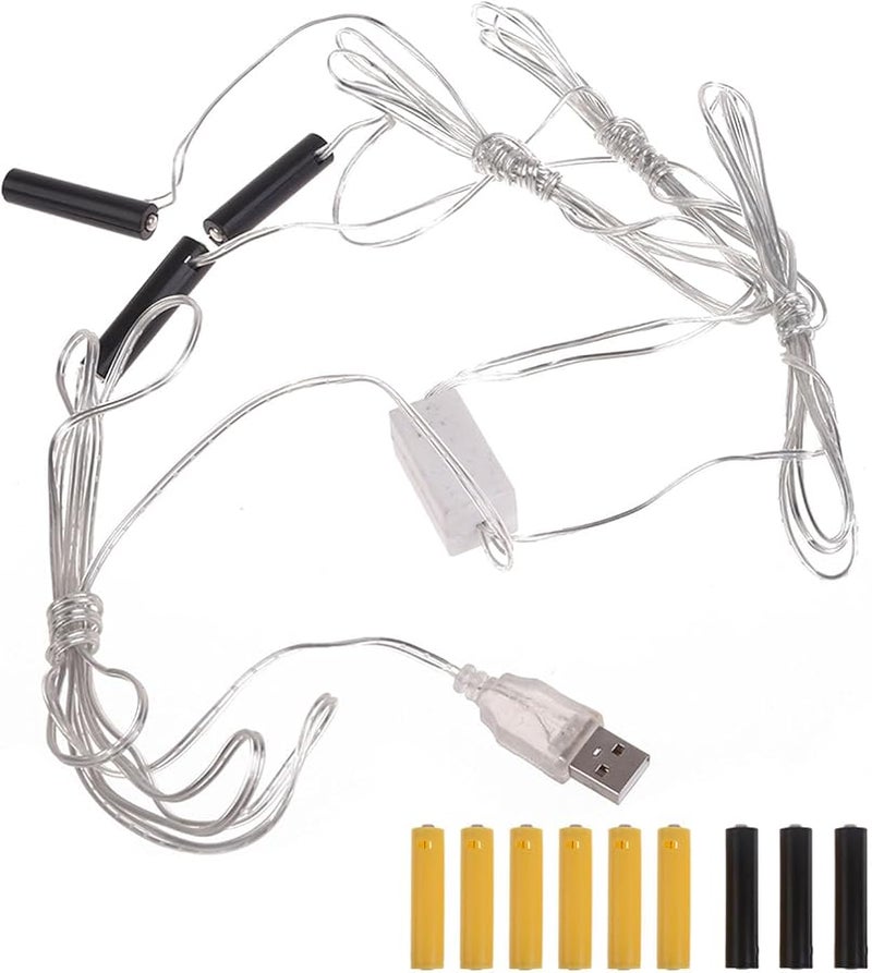 Black Battery Eliminator Power Supply Adapter For LED Lights Clock Fan Cameras - Image 2