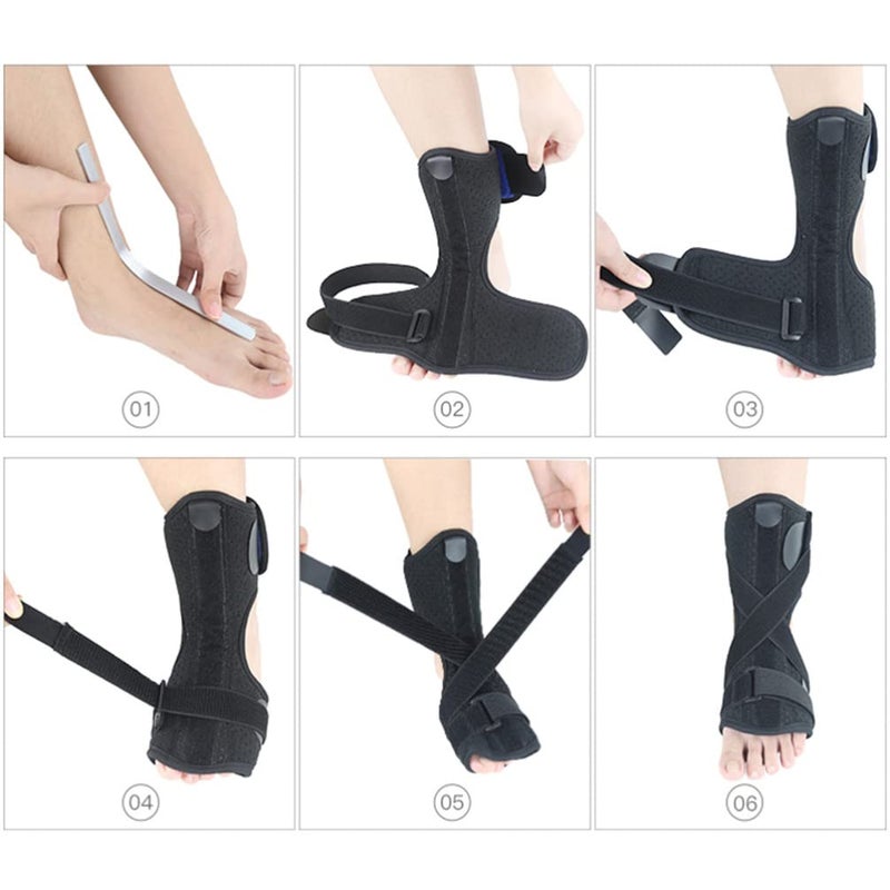 Black 3 Pack Plantar Fasciitis Night Splint Brace For Men Achilles Tendonitis Relief - Image 5