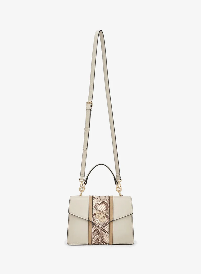 سيليست Printed Satchel Bag With Grab Handle