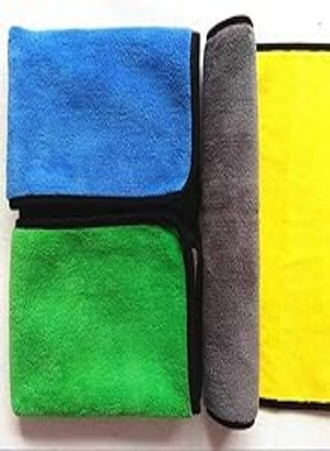 12pcs Multi Color 30 * 40 Microfiber Towel Set High Density Absorption 