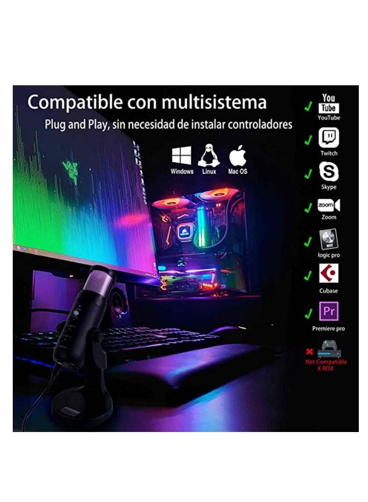 Jmary Jmary MC-PW9 Professional USB Microphone for Podcast live Streaming - Image 4