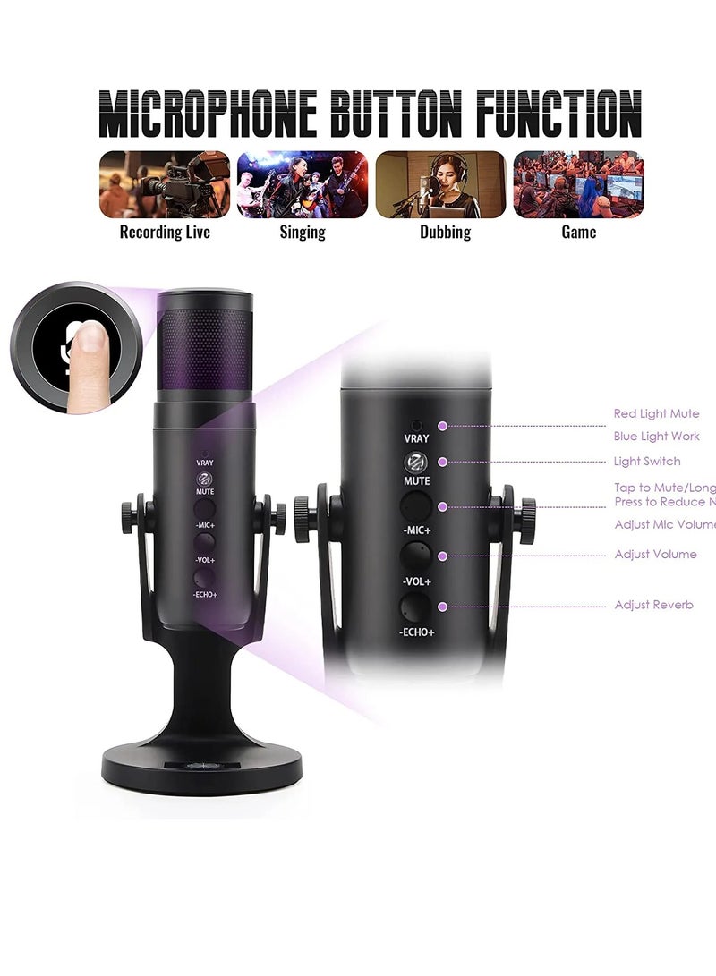 Jmary Jmary MC-PW9 Professional USB Microphone for Podcast live Streaming - Image 3