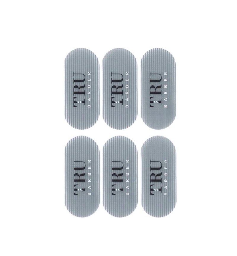 TRU BARBER Hair Grippers for Men and Women BUNDLE PACK 6 PCS - Salon and Barber, Hair Clips for Styling, Sectioning, Cutting and Coloring, Nonslip Grips, Hair holder (Grey) - Image 1