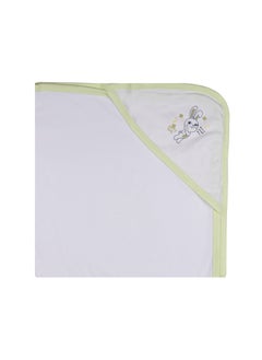 Babies Basic 7 Piece Unisex 100% Cotton Gift Set Include Bib, Blanket, Mitten, Cap, Romper, Top And Bottom Set  - Image 4