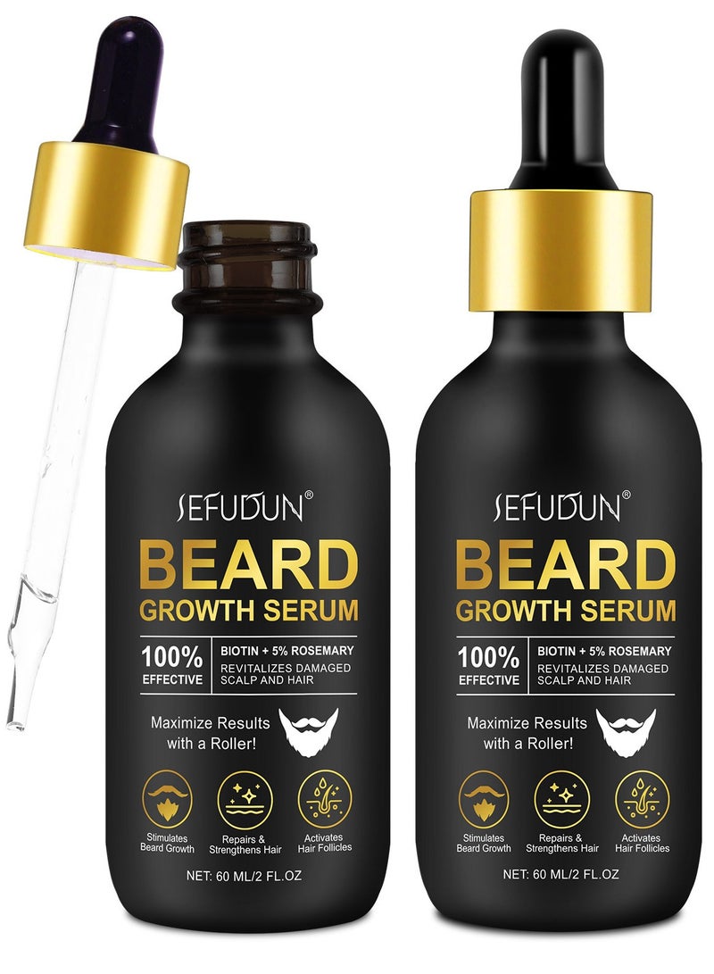 سيفودون مجموعة Beard Essence Microneedle لتعزيز نمو اللحية وزيت العناية باللحية المغذي - Image 3