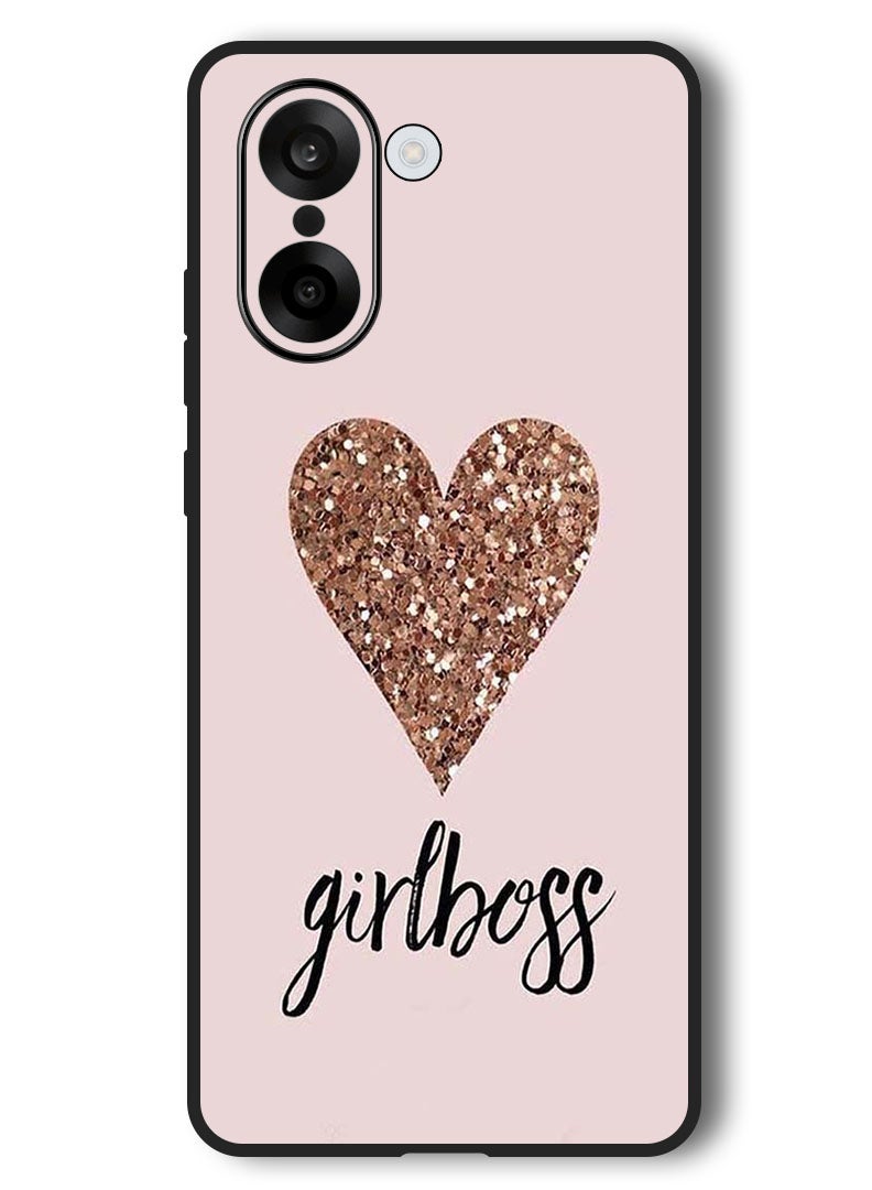 Theodor Case Compatible with OnePlus Nord CE 5 6.77 Inch Protection Shockproof Bumper Cover Girls Boss & Heart - Image 1