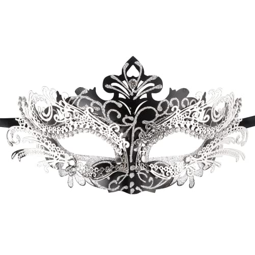 Coddsmz Couple Masquerade Mask Set Venetian Party Mardi Gras Halloween Costume Fancy Dress Mask for Women Men - Image 5