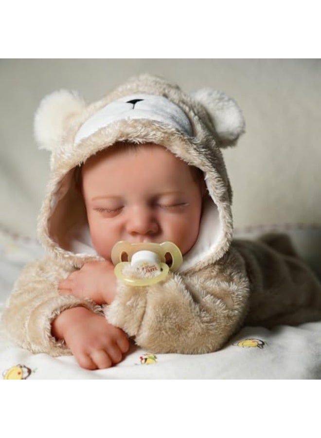 BABESIDE Lifelike Reborn Baby Dolls Boy - 17-Inch Baby Soft Body Realistic-Newborn Baby Doll Silicone Full Body Vinyl Real Life Baby Dolls with Toy Accessories - Image 5