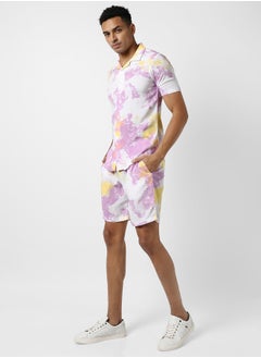 Campus Sutra Men's Multicolour Printed Regular Fit Co-Ords Set  - Image 3