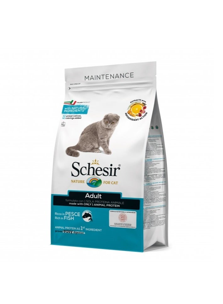 Schesir Cat Dry Food Maintenance with Fish-Adult [Weight - 400g] - Image 2