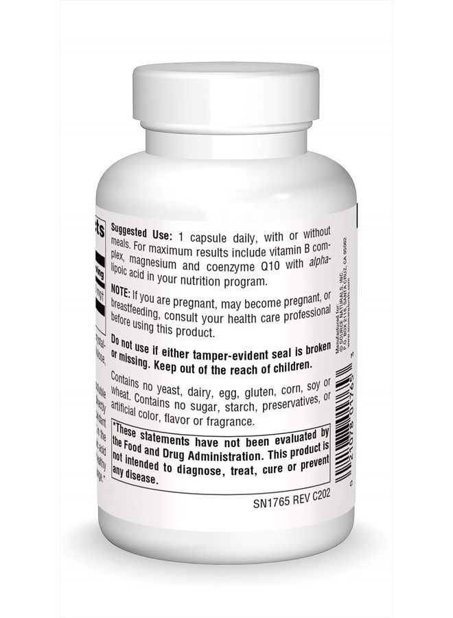 Source Naturals Alpha Lipoic Acid 300 mg Supports Healthy Sugar Metabolism, Liver Function & Energy Generation - 120 Capsules - Image 2