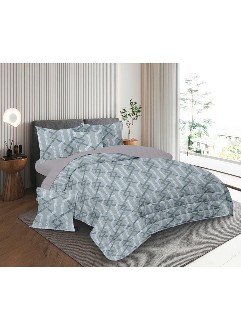 Red Rose A practical summer double bed sheet with a printed design to suit your room's decor, made of microfiber, measuring 230*250cm.  - Image 1