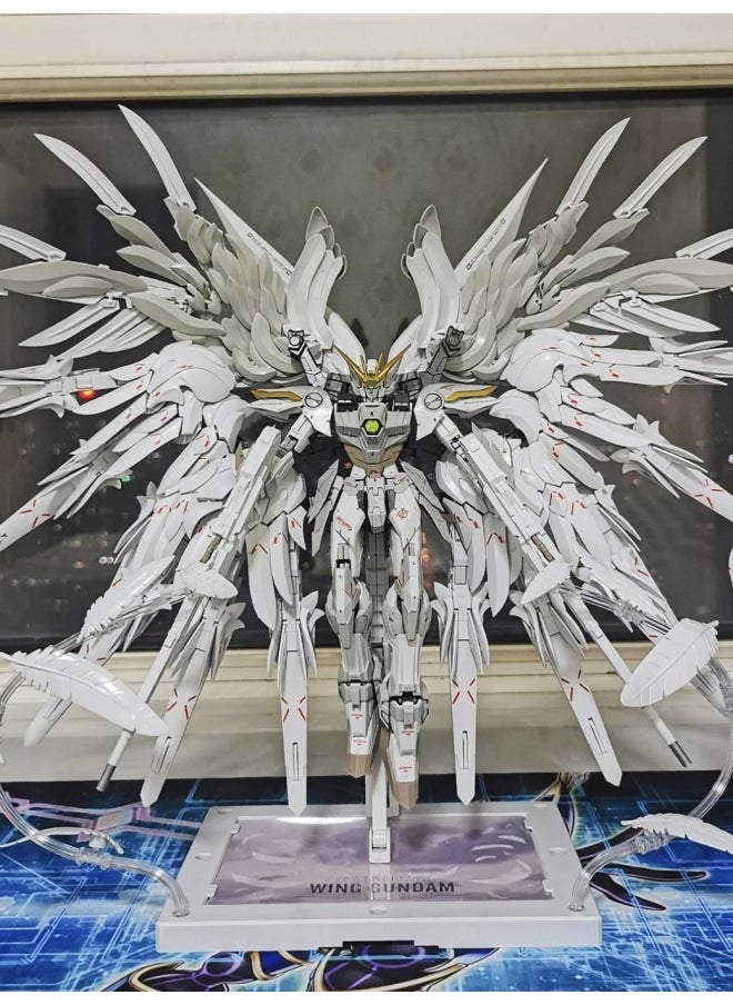 Generic - Gundam Model Three Kingdoms Moving Nuclear And Acna Lu Bu Cao Ren Snow White Mecha Assembled Hand-made Toy Blind Box-Color:Make A Wish—xue Bai Ji [must Release Model] - Image 1