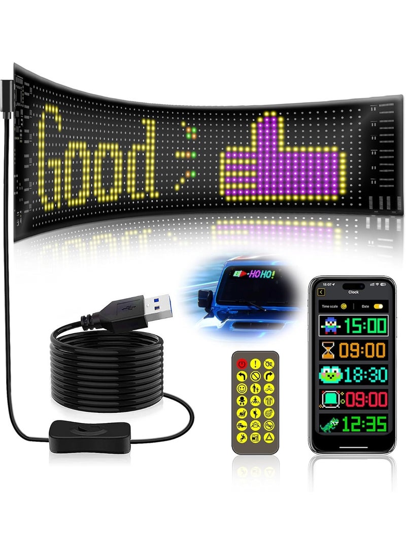 Flexible LED car screen with app control – RGB - Image 1