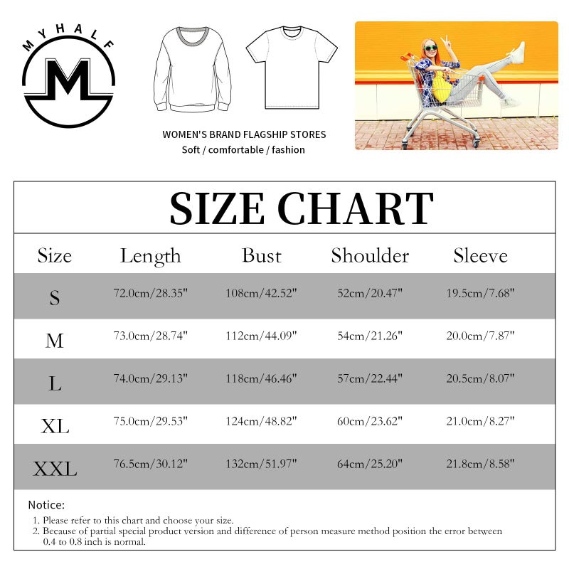 MYHALF Hawaiian Shirts Women Beach T-Shirt: Hawaii Tropical Tops Oversized Beachy Graphic Tees Summer Short Sleeve Outfit - Image 5