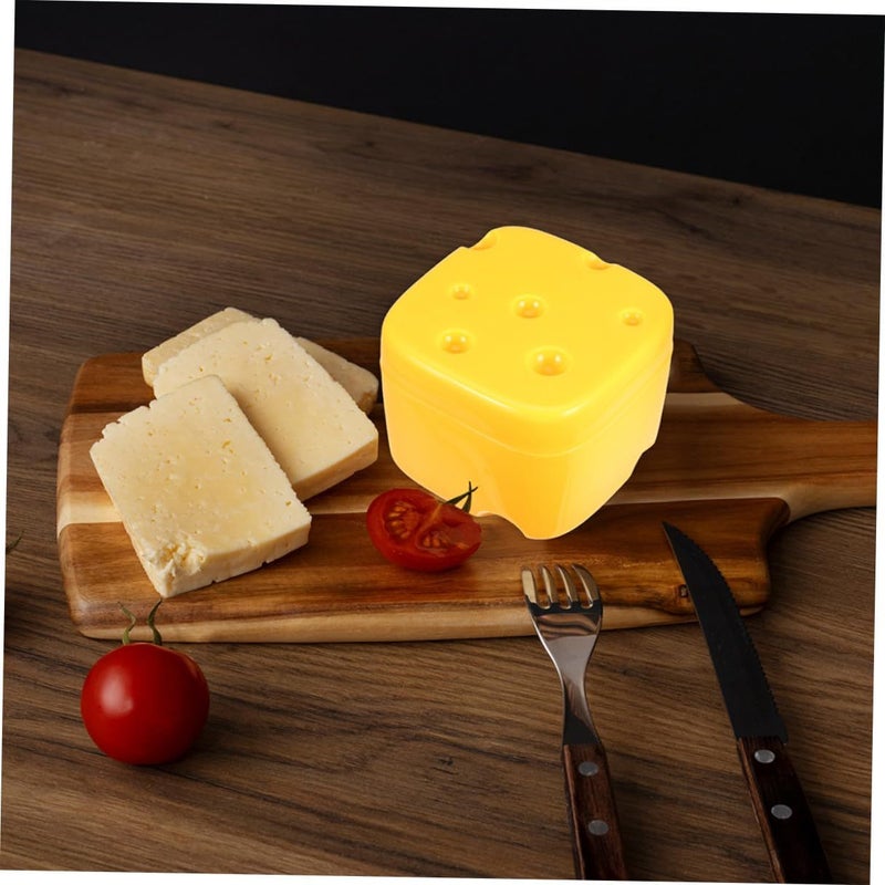 2 Pcs Reusable Plastic Cheese Storage Container With Lid For Freshness Preservation - Image 4