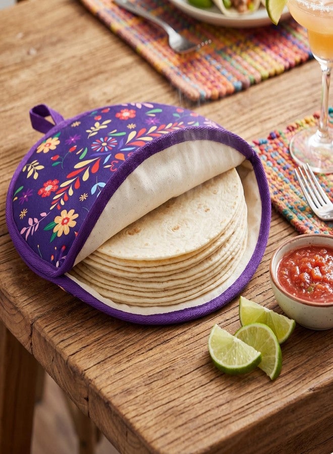 Lyellfe 3 Pack Tortilla Warmer Pouch, 12 Inch Insulated Cloth Taco Warmer Holder for Corn Flour Tortillas, Taco Tuesday Night, Halloween Party, Microwave Oven Freezer Safe - Image 5