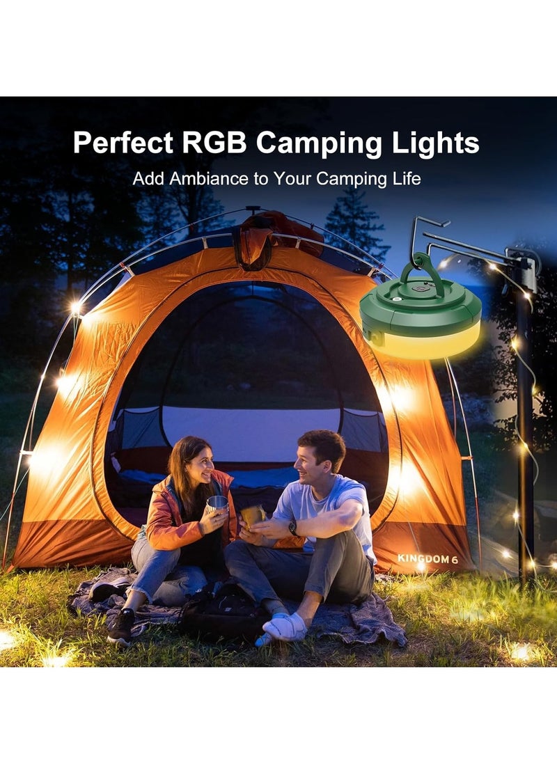 Shopit - String Lights, 2 in 1 Outdoor Camping Lantern with Multi Lighting Modes (32.8Ft), Quick 30s Recovery, Waterproof, Type-C Fast Charging, Portable Camping Lights for Camping, Yard, Hiking - Image 1