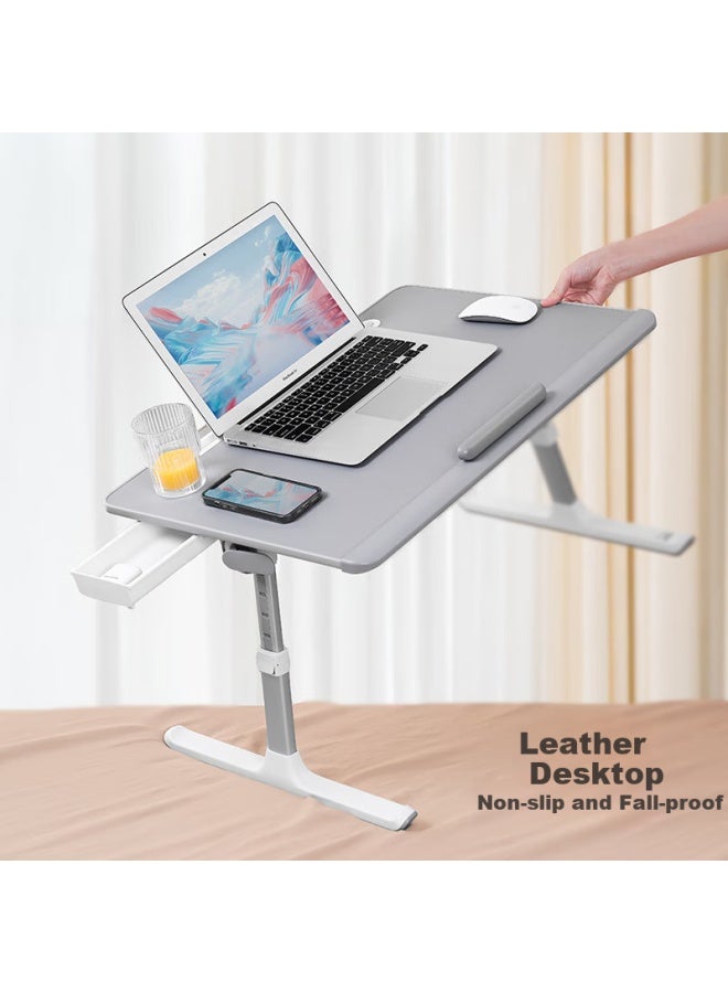 Xgear Bed Laptop Desk, Study Desk With Widened Reading Stand, Foldable And Height-adjustable, Children's Desk, Dormitory Study Small Table - Image 4