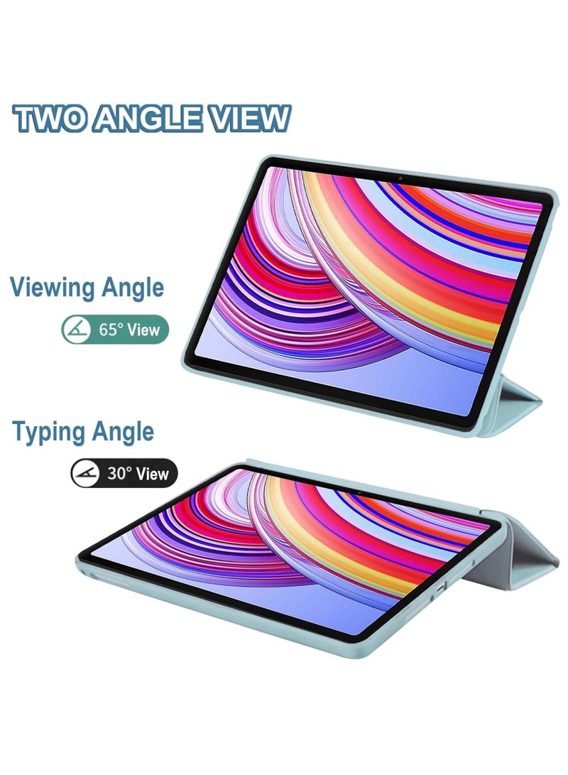 Rock Pow Case for Xiaomi Redmi Pad Pro 12.1 inch 2024 Released Soft TPU Matte Back Cover with Pencil Slot Standing Folio Slim Lightweight Shell Protective Smart Cover - Image 3