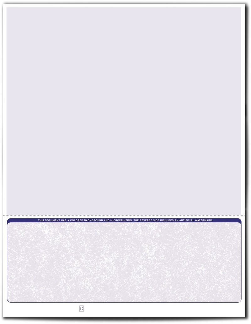 VersaCheck Secure Checks - 250 Blank Business Voucher Checks - Blue Classic - 250 Sheets Form #1002 - Check on Bottom - Image 2