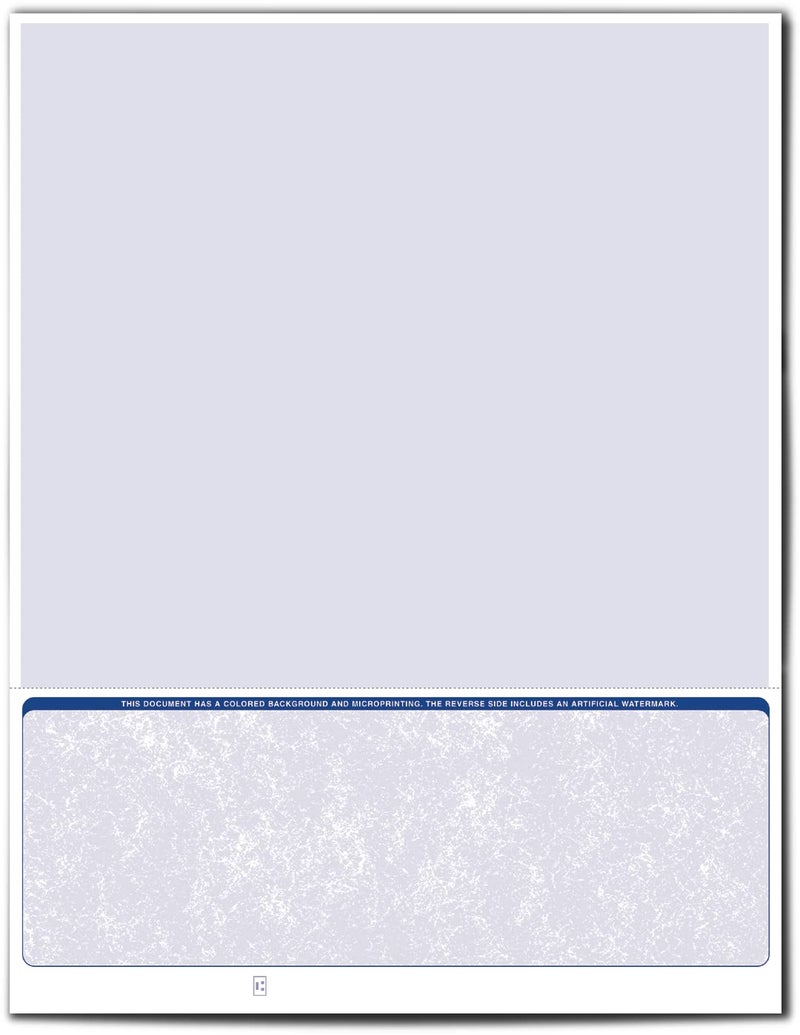 VersaCheck Secure Checks - 250 Blank Business Voucher Checks - Blue Classic - 250 Sheets Form #1002 - Check on Bottom - Image 3