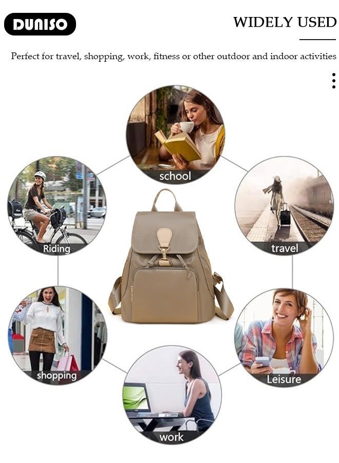 DUNISO Women Backpack Purse, Waterproof Backpack for Girl Woman Black Travel Bookbag Lady Shoulder Bag, Lightweight Ladies Fashion Daily Backpack Anti-theft Casual Daypack - Image 3