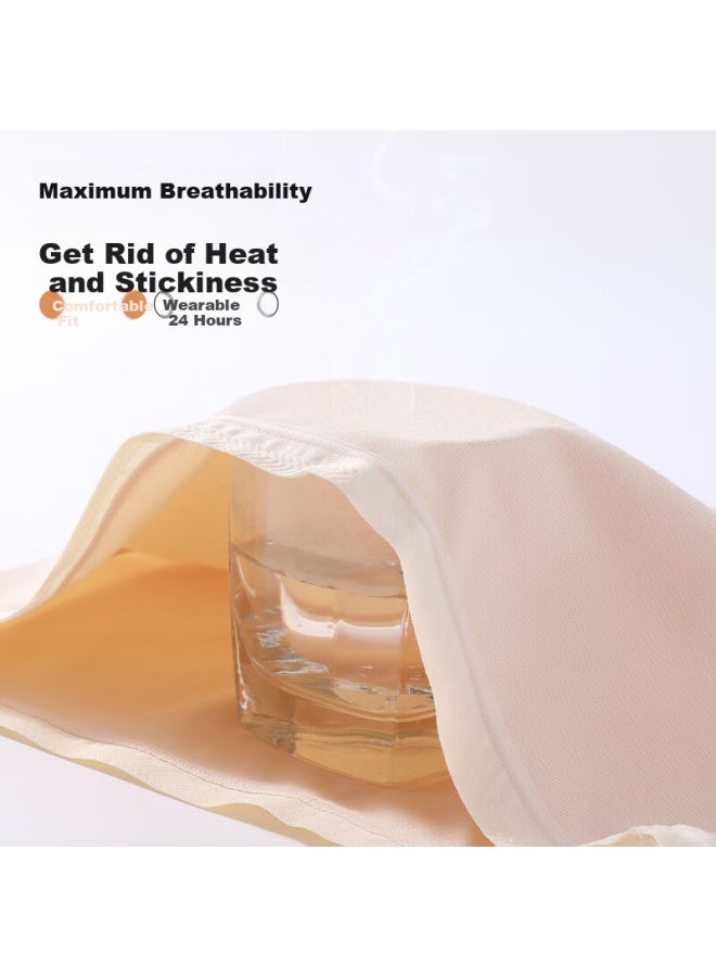 Gujin Wireless Contour Hip-lifting 10a Antibacterial Pure Cotton Crotch High-waist Tummy Control Women's Fitted Briefs
