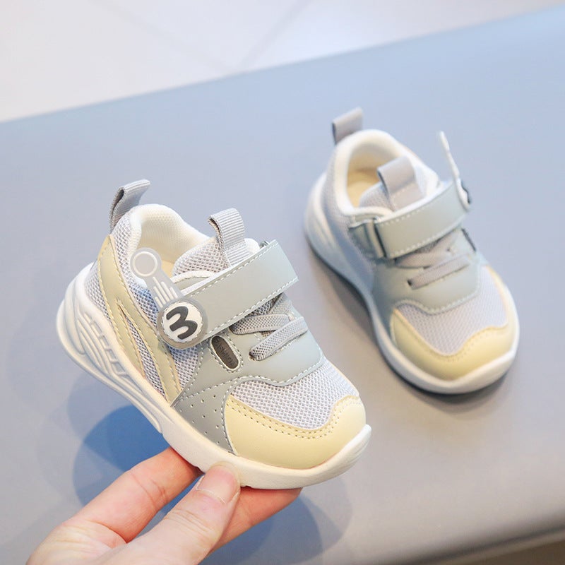 Mesh Sneakers Lightweight Flexible Sole Walking Shoes For Kids Indoor And Outdoor Activities - Image 1