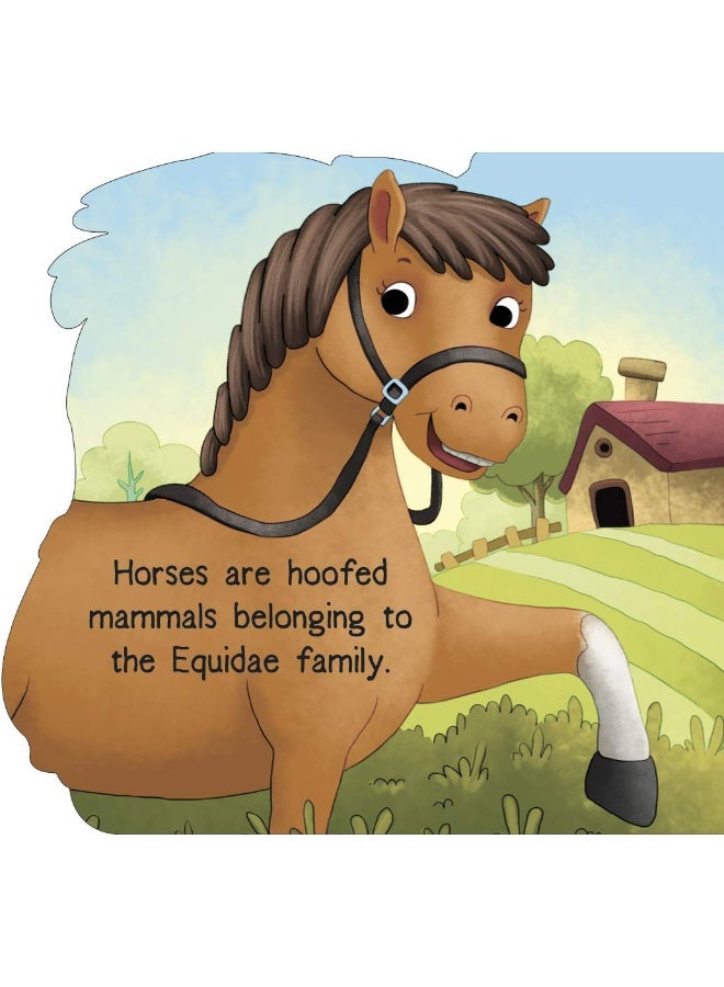 Cutout Board Book: Horse( Animals and Birds) (Cutout Books)  - Image 5