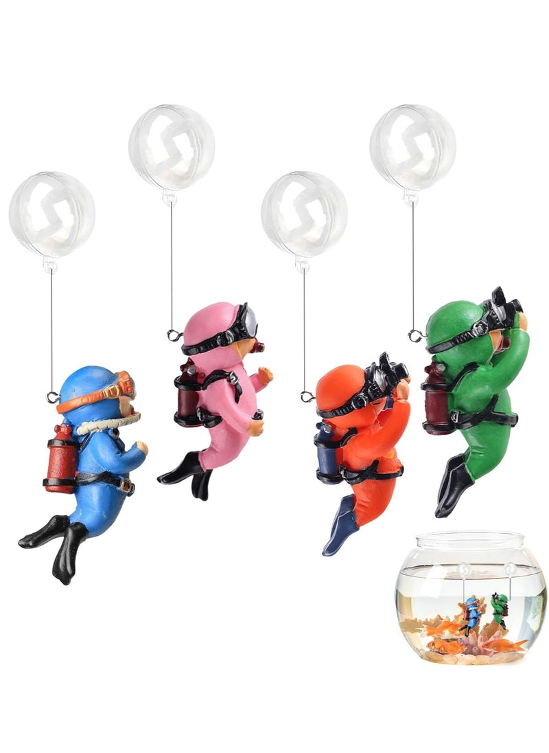 Oasisgalore 4-Pack Floating Fish Tank Decorations, for All Aquariums and Fish Tanks, Betta Fish Tank Ornaments  - Image 1