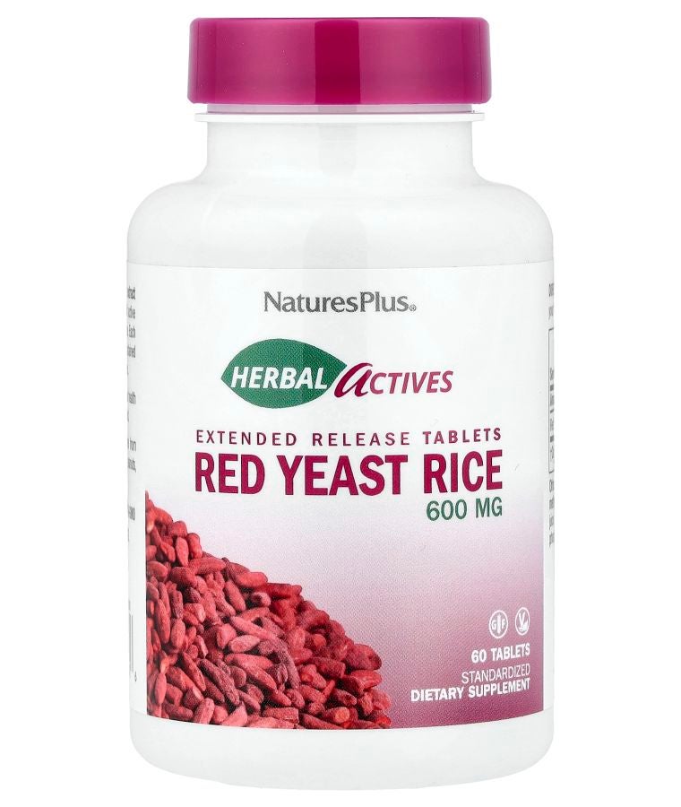 NaturesPlus Herbal Actives Red Yeast Rice 600 mg 60 Tablets