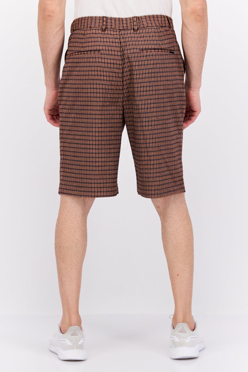 Scotch & Soda Men Loose Fit Plaid Chino Shorts, Multicolor - Image 2