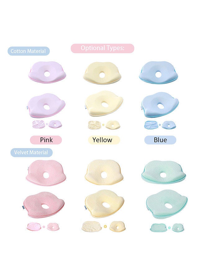 Baby Shaping Pillow Anti-eccentric Flat H-ead Memory Foam Cushion For Flat H-ead Syndrome P-revention and H-ead Support For Age 0-1 Home Daily Bedroom Use  - Image 3