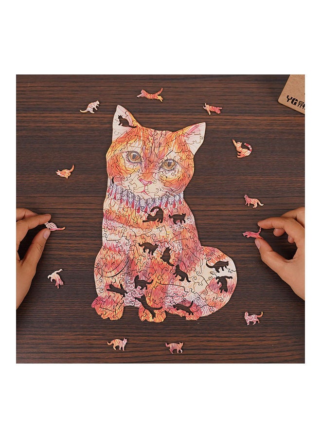 185-Piece Animal Shaped Wooden Jigsaw Puzzle Set - Image 2