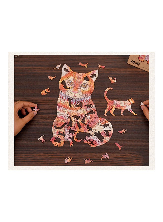 185-Piece Animal Shaped Wooden Jigsaw Puzzle Set - Image 3
