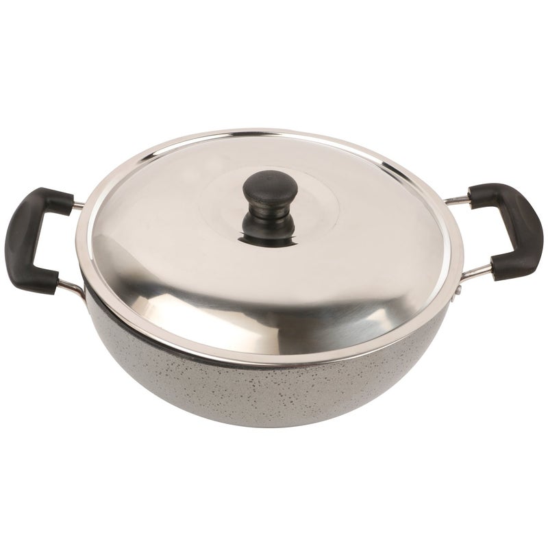 KANCHAN Enrica (3.0 mm Series) Deep Kadhai with SS Lid (3 Ltrs) - Image 3